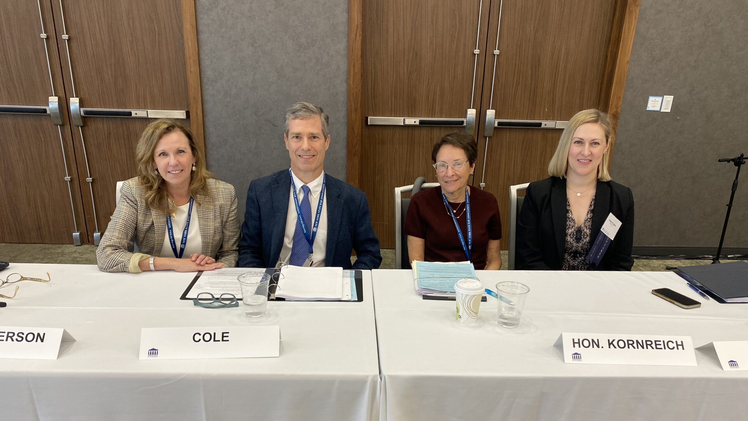 Steve Cole with panelists